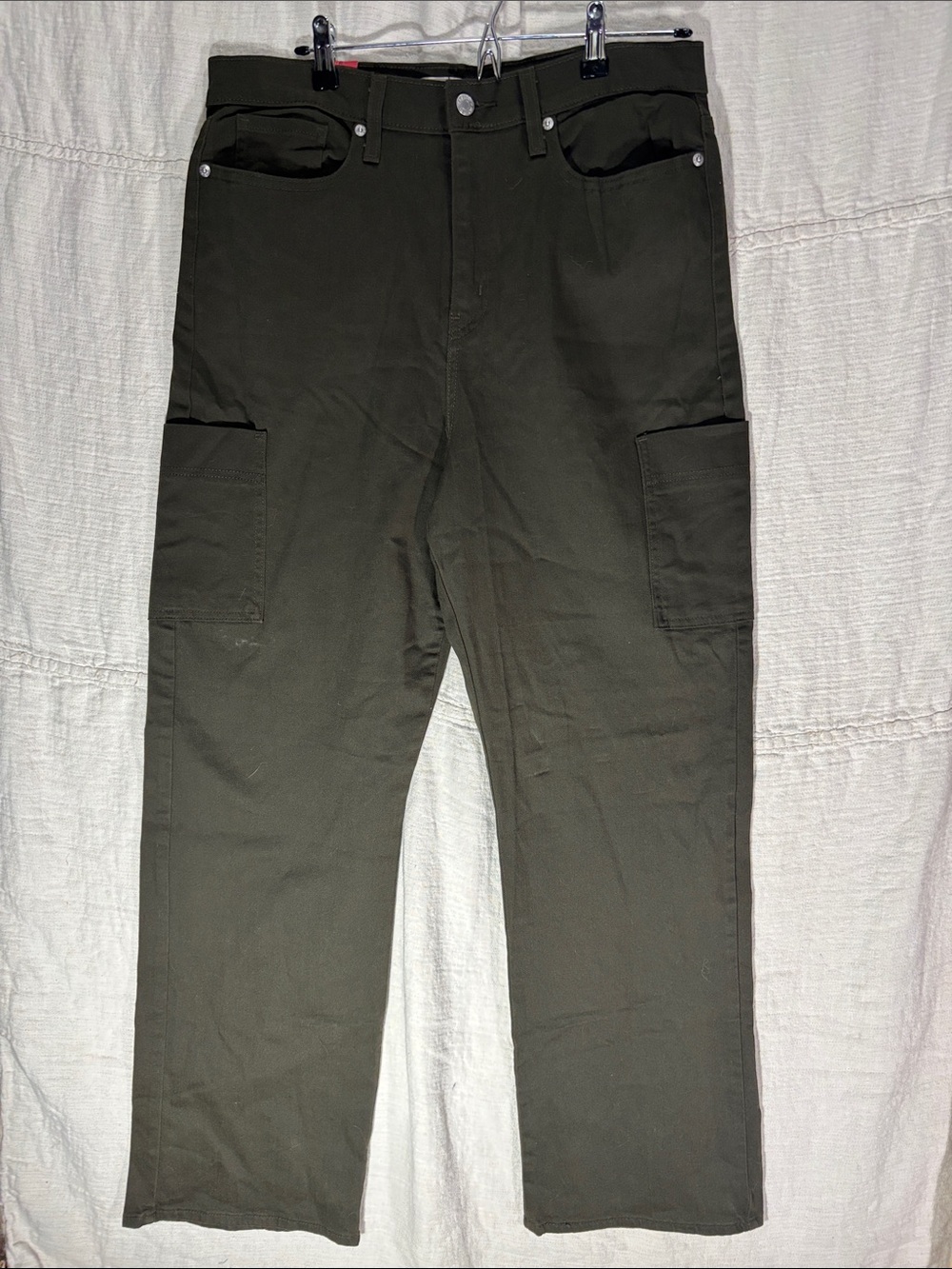 NWT Signature by Levi Strauss Heritage High Rise Utility Loose Straight Jeans 12